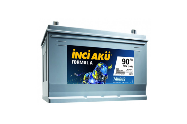 İnci Akü 90 Ah - Alçak - Ters Kutup